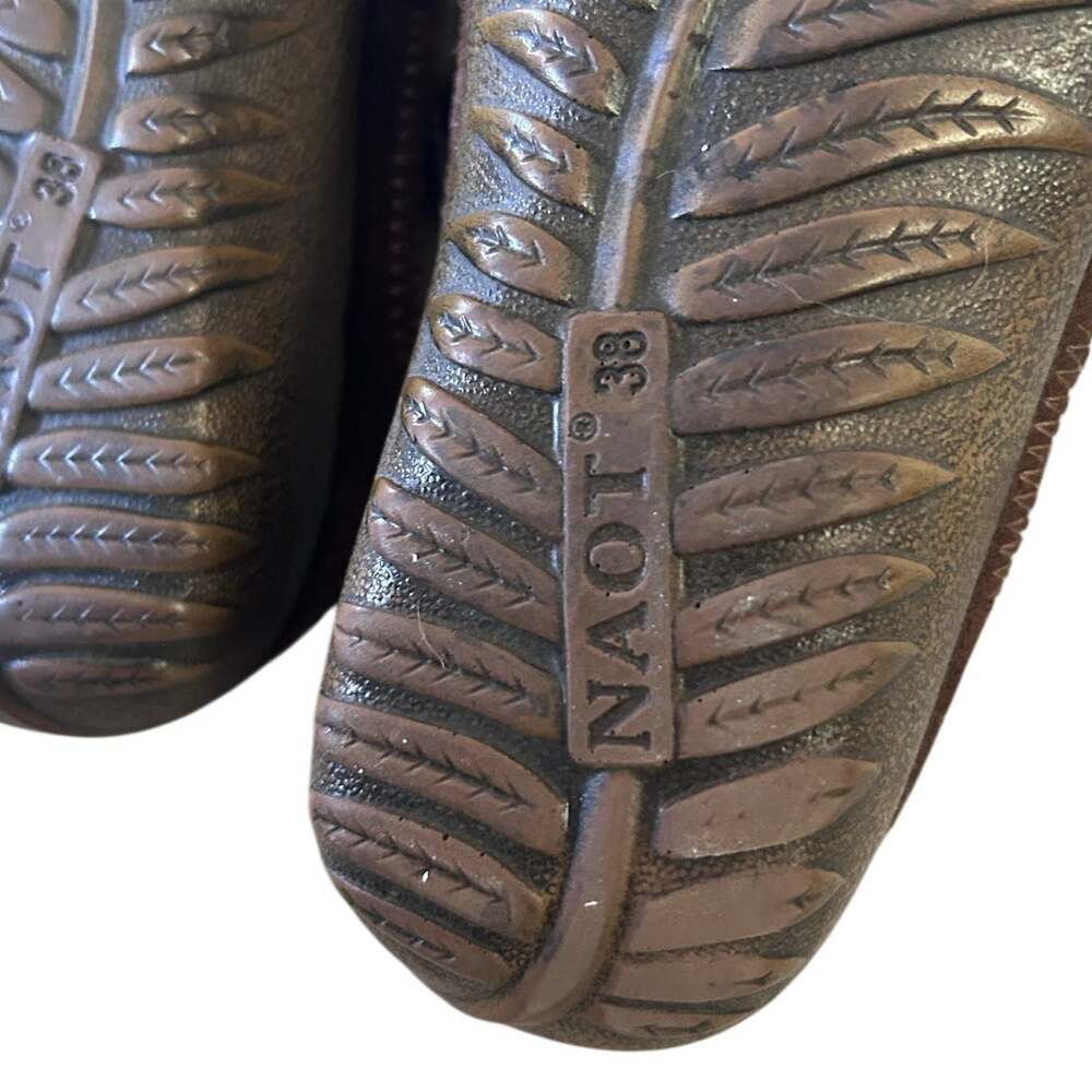 Naot Brown Leather Comfort Slip-On Kirei Brown Leather Mary Jane Shoes US 7.5 - Picture 7 of 7